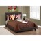 Homeroots 45.75 in. Dark Brown Solid WoodMDF & Foam Full Size Bed with a Leather Look 333278 - alternate 3